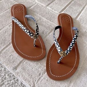 Tory Burch Terra Dot Thong Sandals 7.5